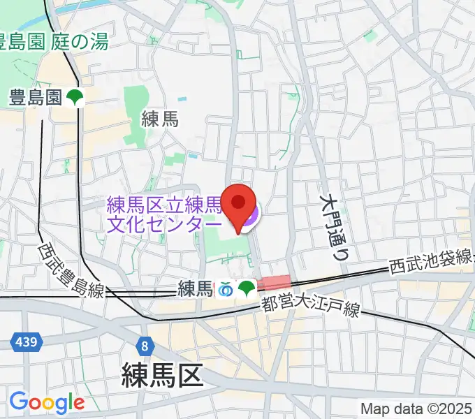 練馬文化センターの地図