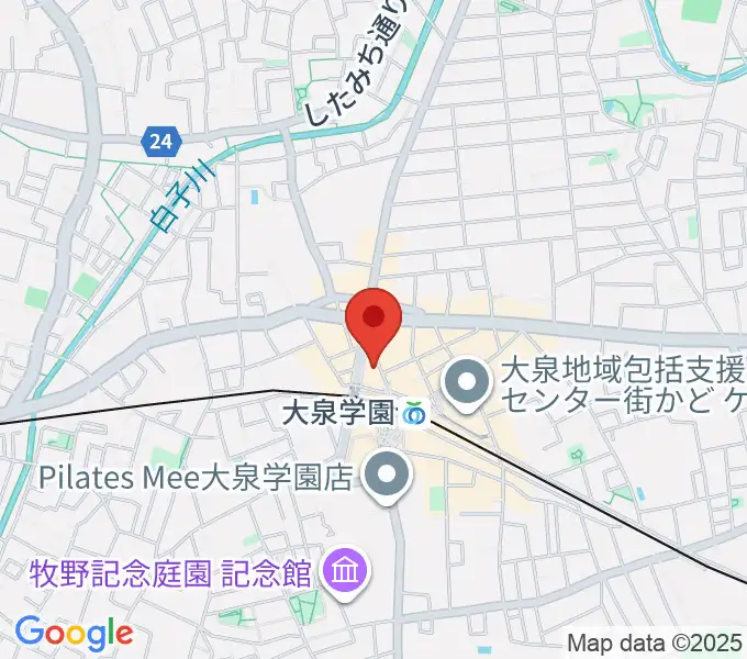 大泉学園ゆめりあホールの地図
