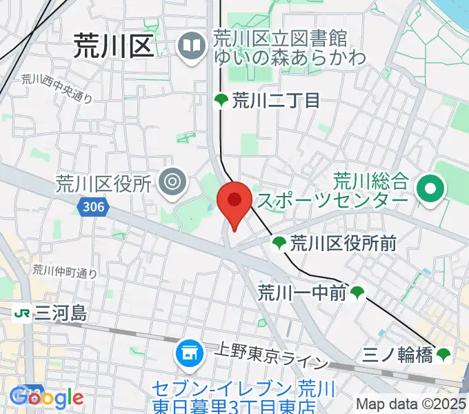 サンパール荒川の地図