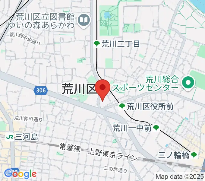 サンパール荒川の地図