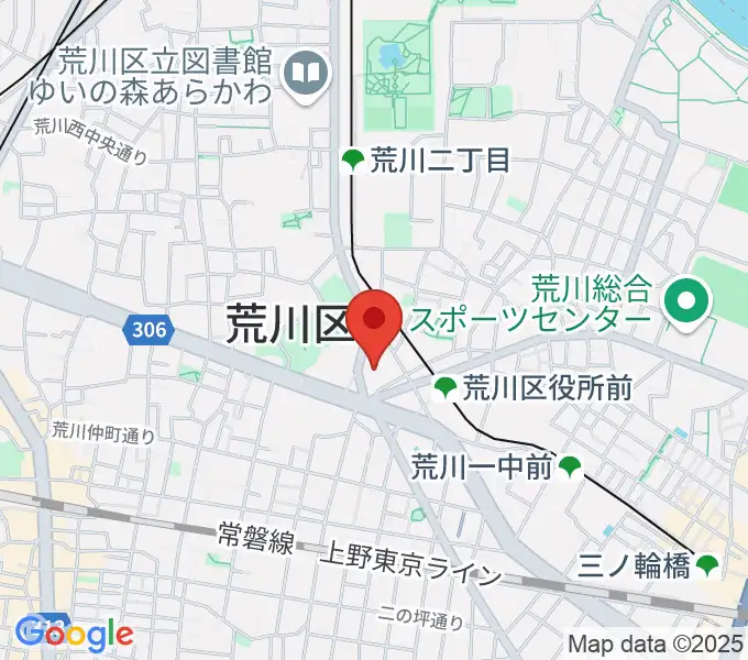 サンパール荒川の地図