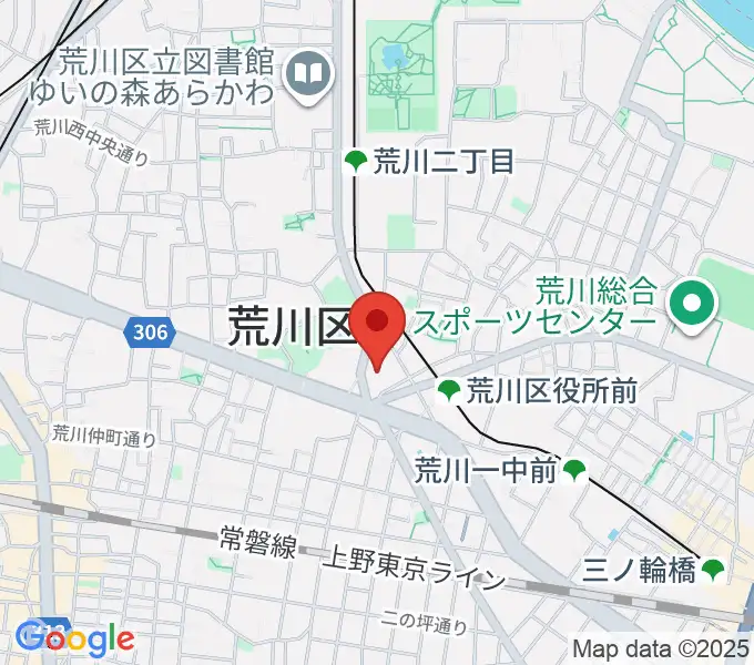 サンパール荒川の地図