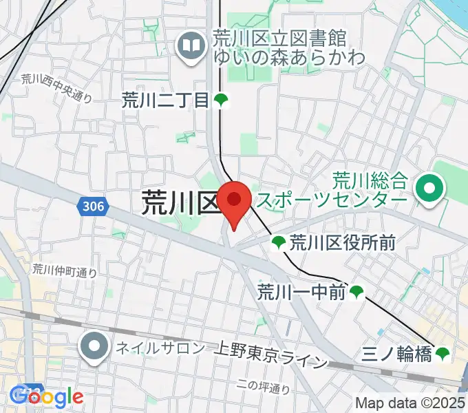 サンパール荒川の地図