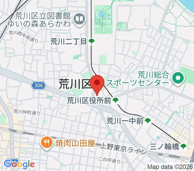 サンパール荒川の地図