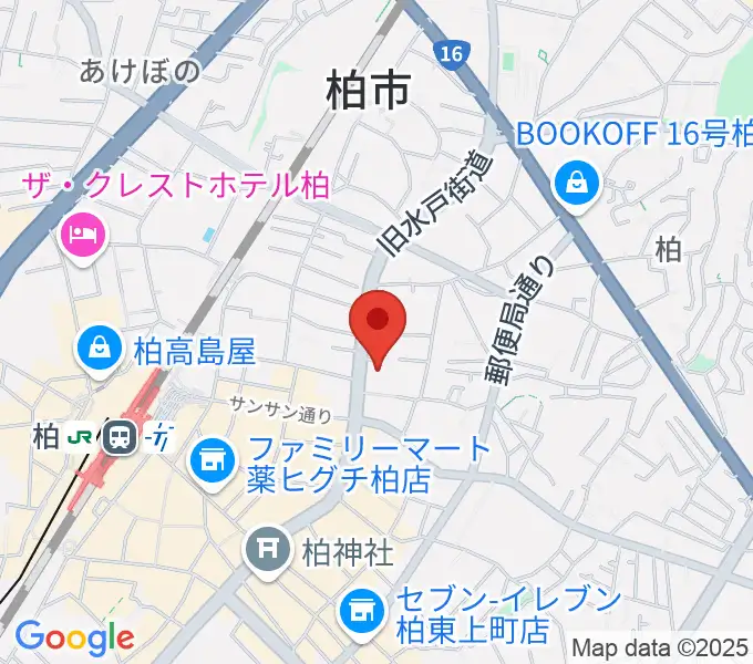 アミュゼ柏の地図
