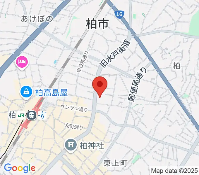 アミュゼ柏の地図
