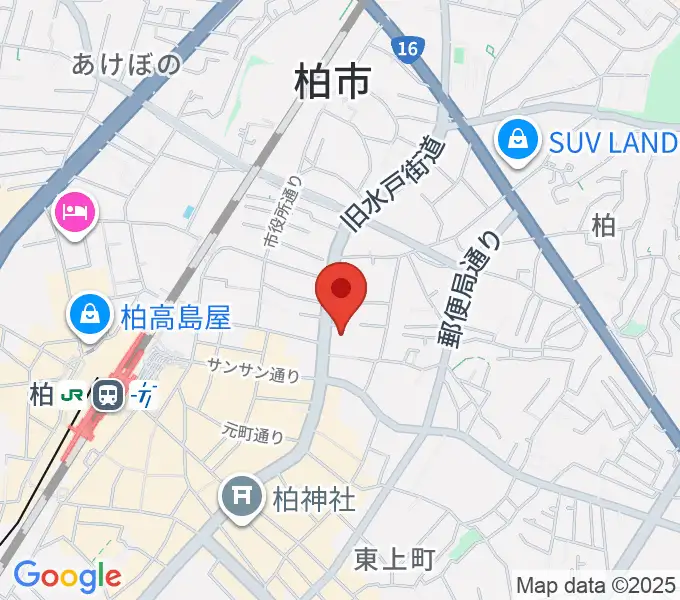 アミュゼ柏の地図