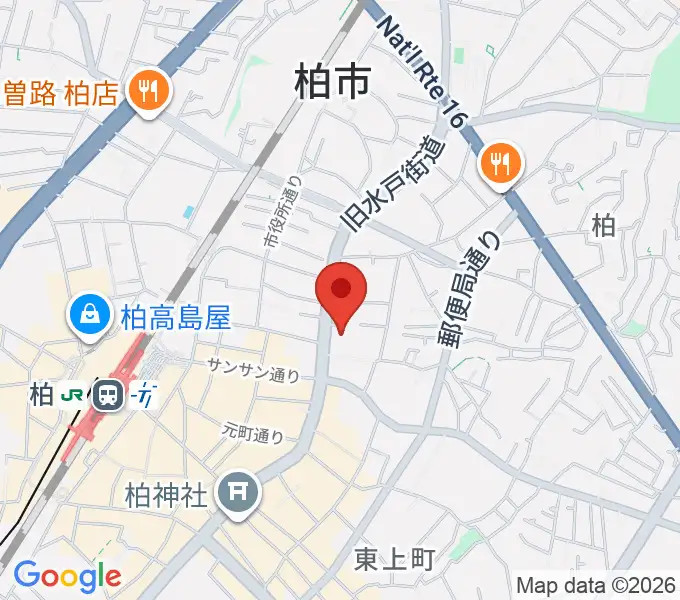 アミュゼ柏の地図