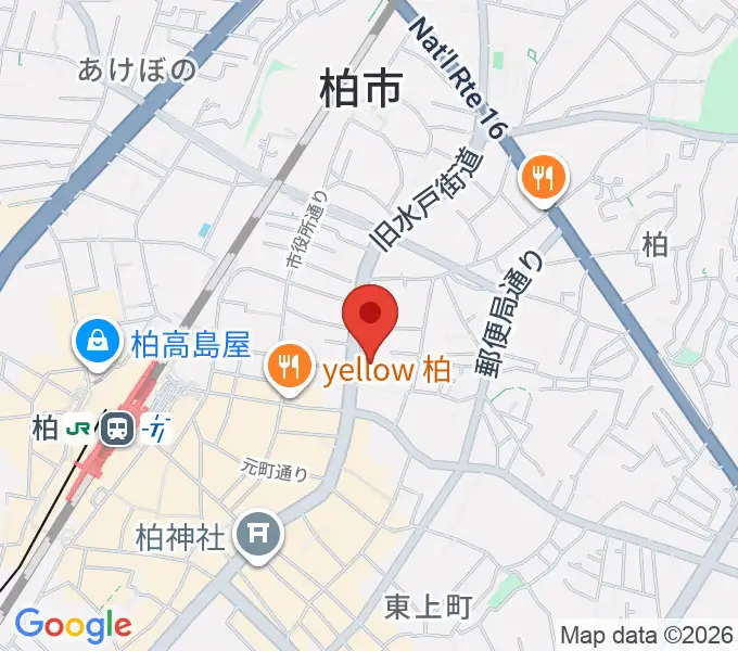 アミュゼ柏の地図