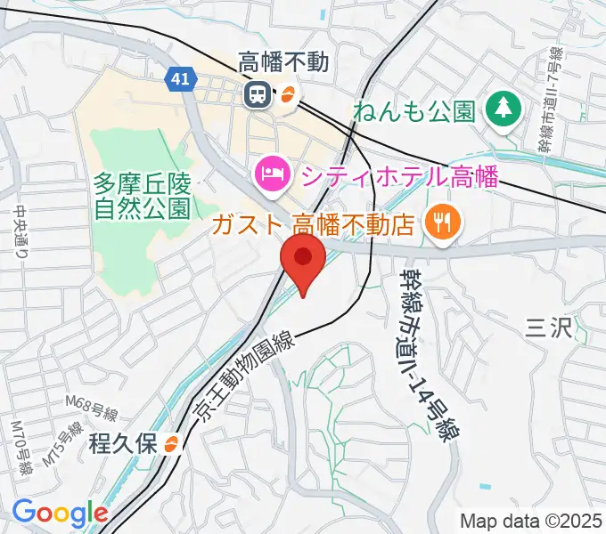 七生公会堂の地図