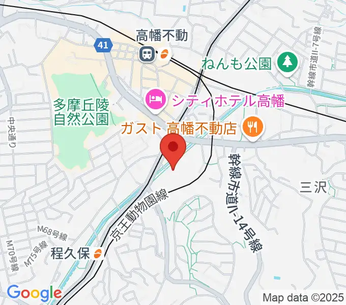 七生公会堂の地図