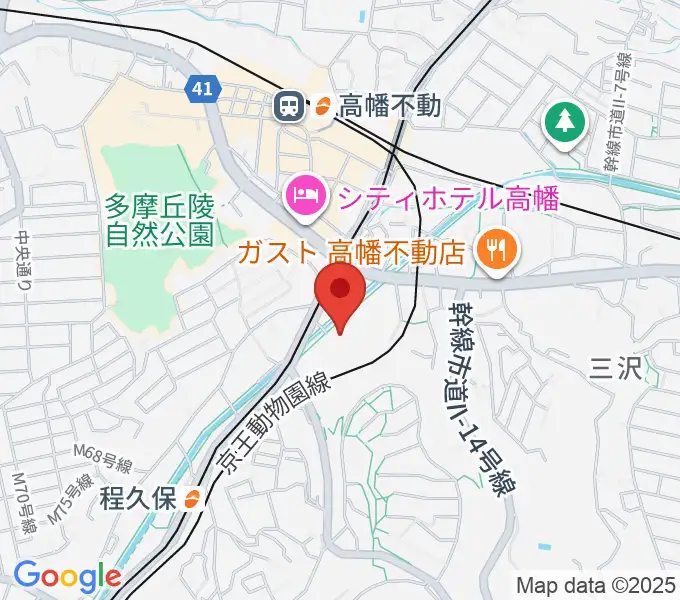 七生公会堂の地図