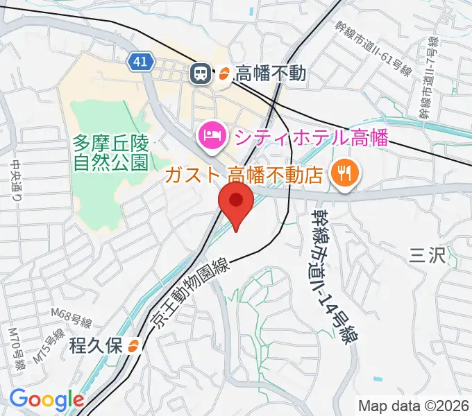 七生公会堂の地図