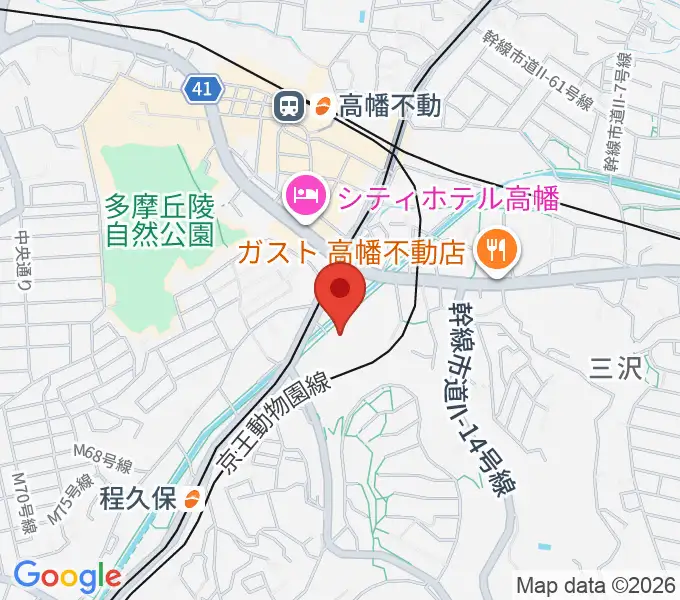 七生公会堂の地図