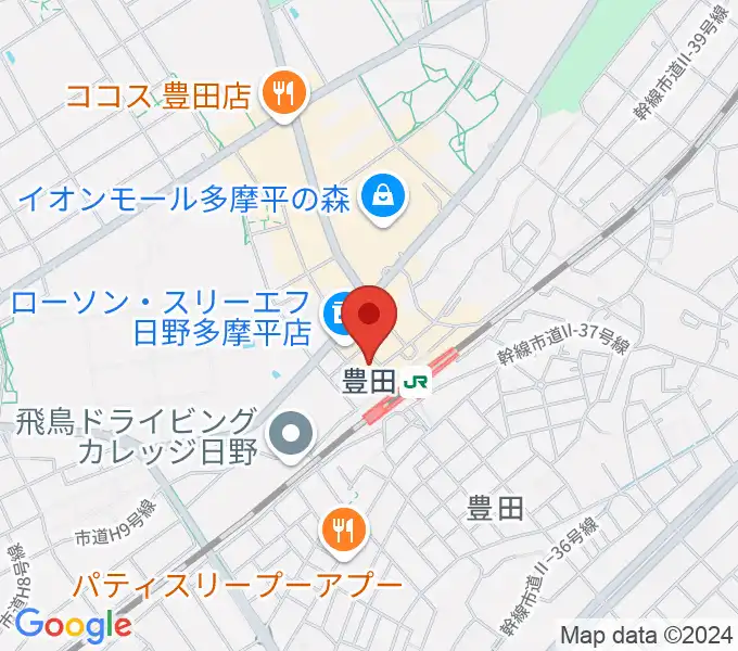 ひの市民活動支援センターの地図