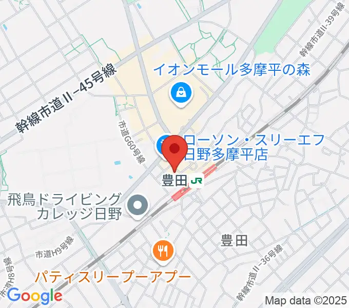 ひの市民活動支援センターの地図