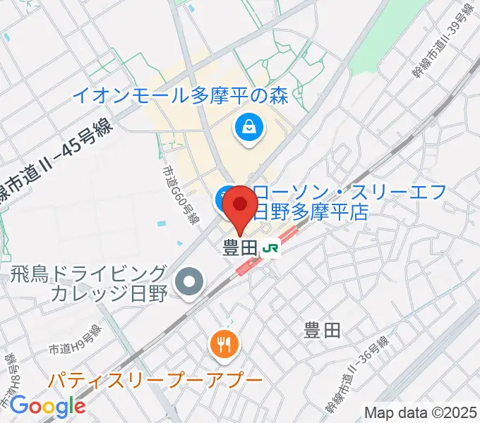 ひの市民活動支援センターの地図