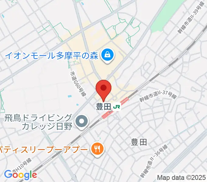 ひの市民活動支援センターの地図