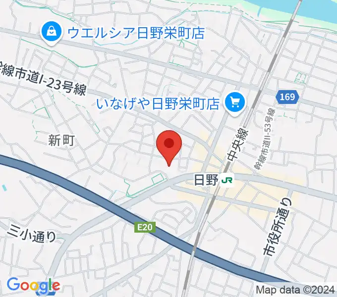 新町交流センターの地図