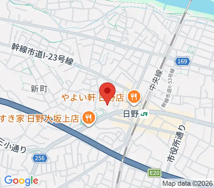 新町交流センターの地図