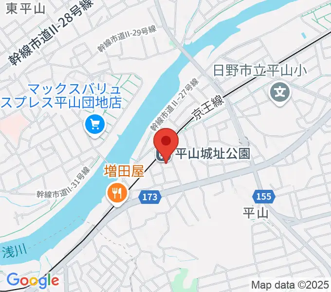 日野市平山交流センターの地図