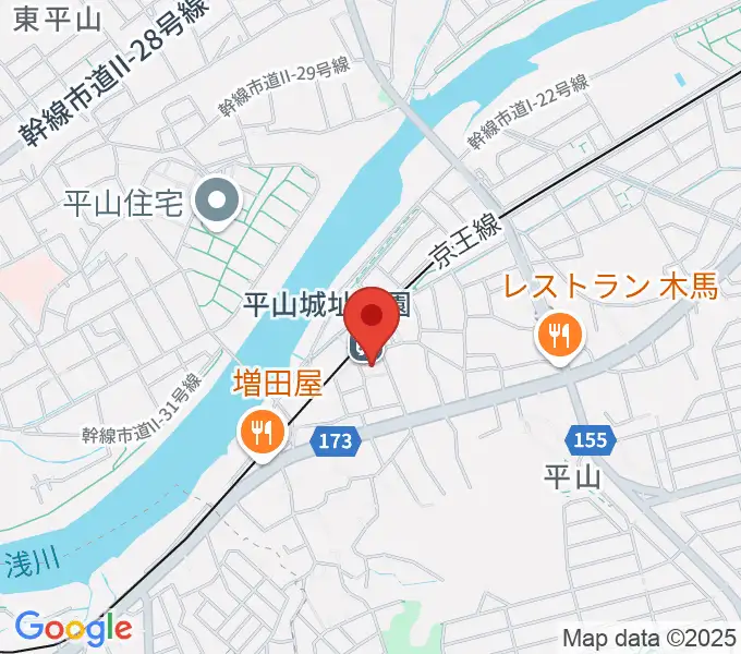 日野市平山交流センターの地図