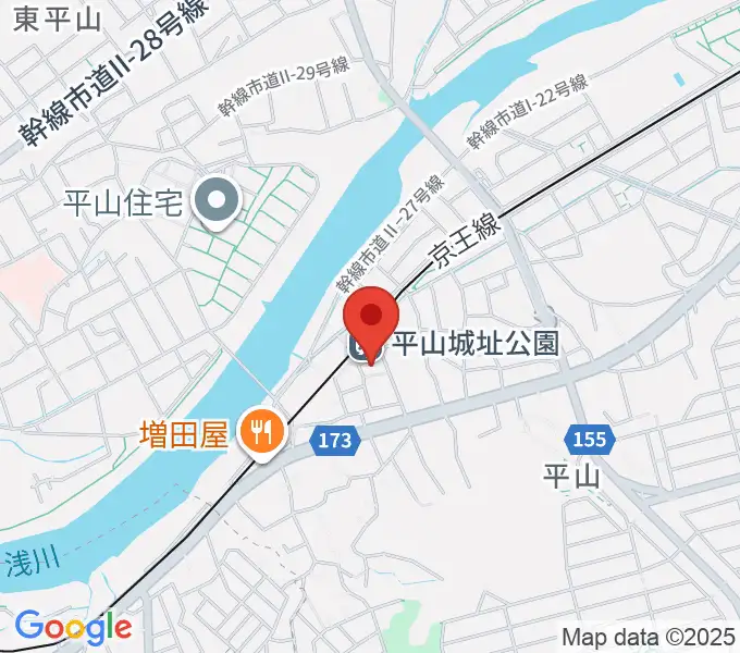 日野市平山交流センターの地図
