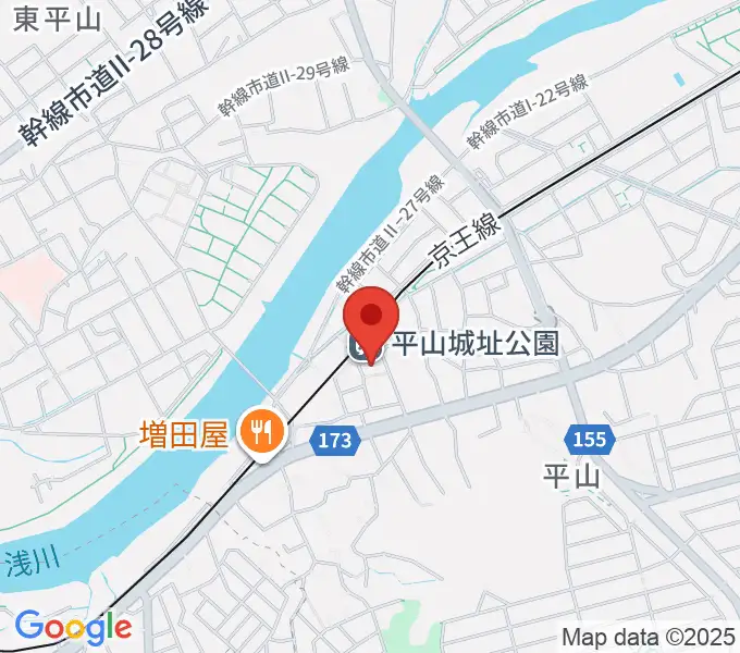 日野市平山交流センターの地図