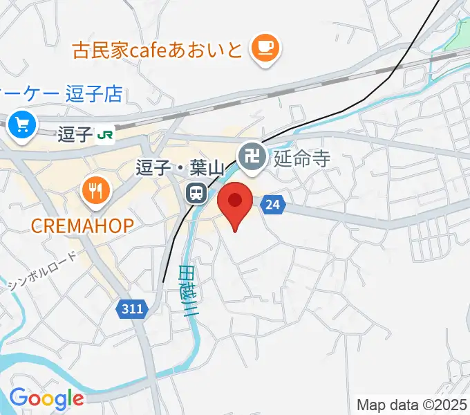 逗子文化プラザホールの地図