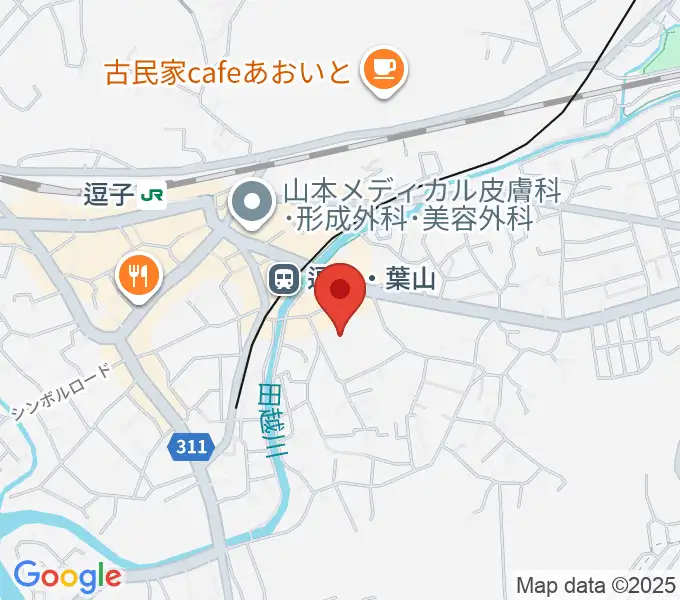 逗子文化プラザホールの地図