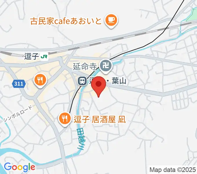逗子文化プラザホールの地図