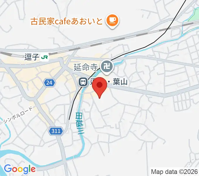逗子文化プラザホールの地図