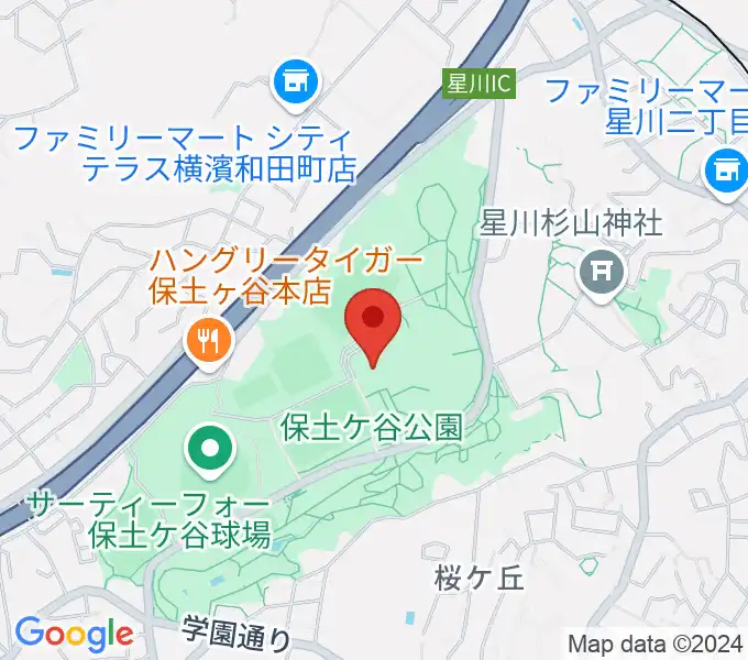 かながわアートホールの地図