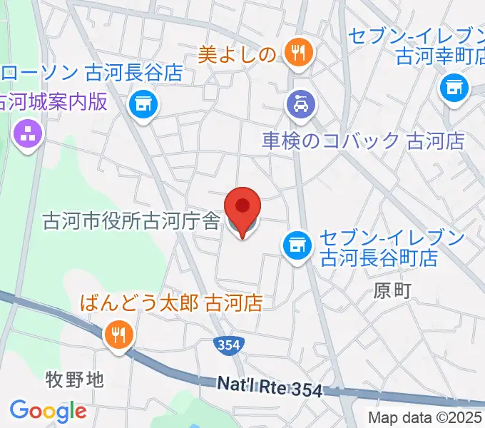 スペースＵ古河の地図