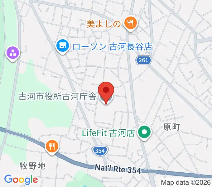 スペースU古河の地図