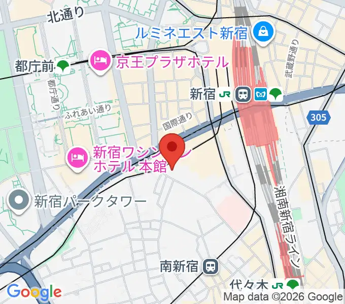 こくみん共済coopホール スペース・ゼロの地図