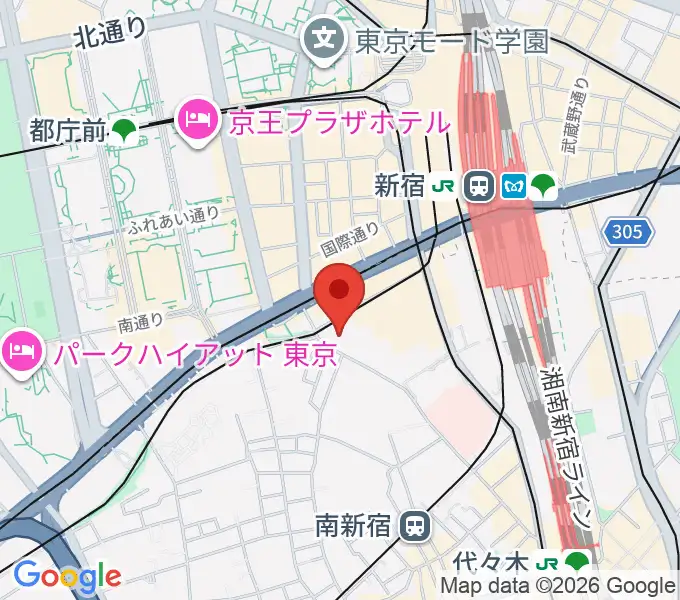 こくみん共済coopホール スペース･ゼロの地図