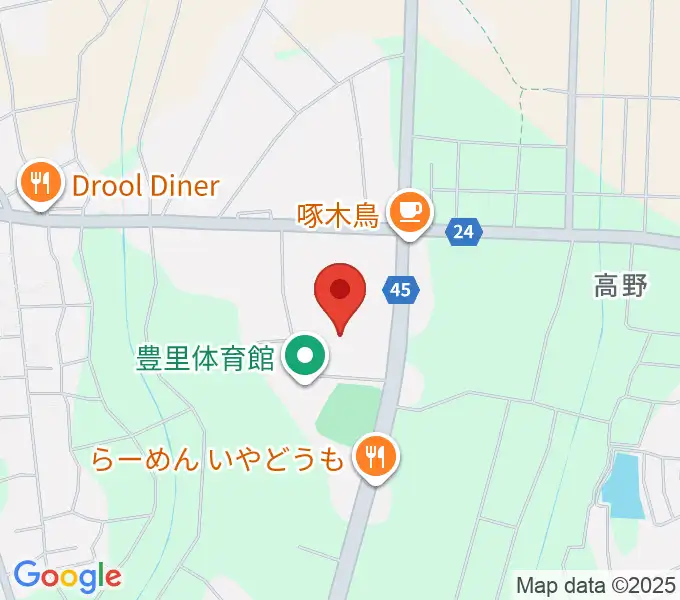 市民ホールとよさとの地図