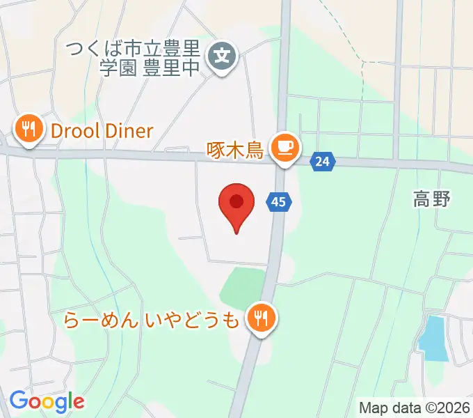 市民ホールとよさとの地図