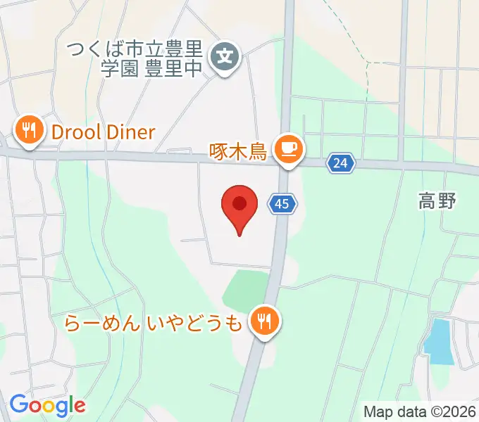 市民ホールとよさとの地図