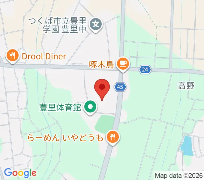 市民ホールとよさとの地図