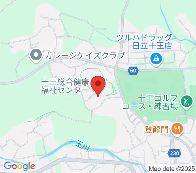 ゆうゆう十王・Jホールの地図