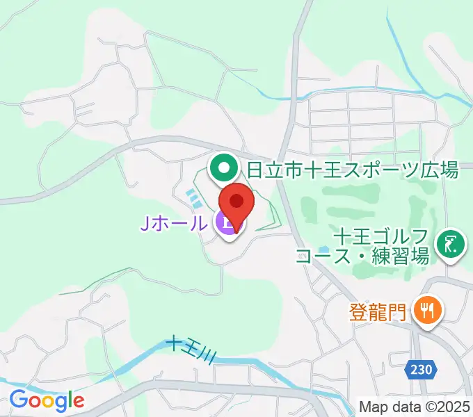 ゆうゆう十王・Jホールの地図