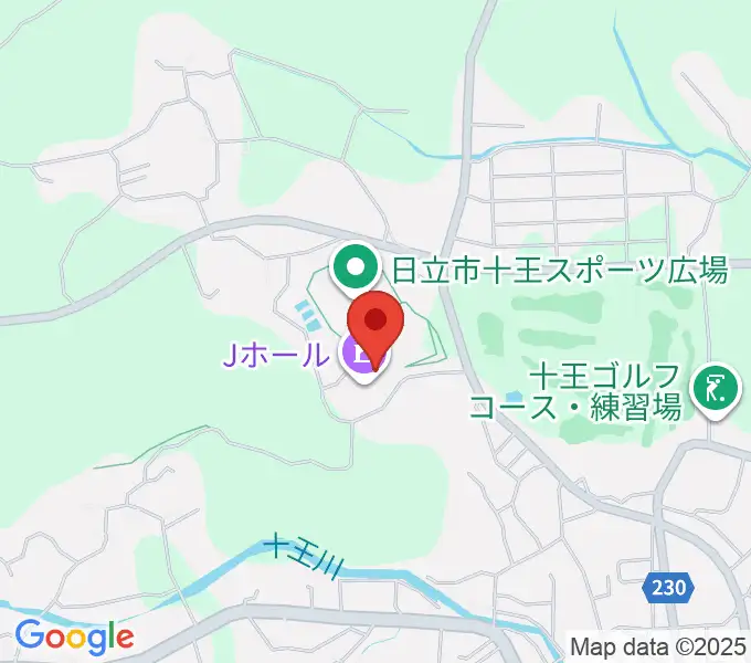 ゆうゆう十王・Jホールの地図