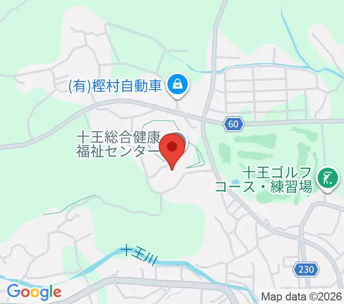 ゆうゆう十王・Jホールの地図
