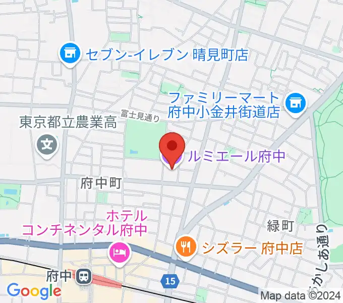 ルミエール府中の地図