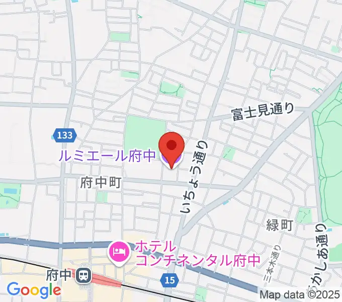 ルミエール府中の地図