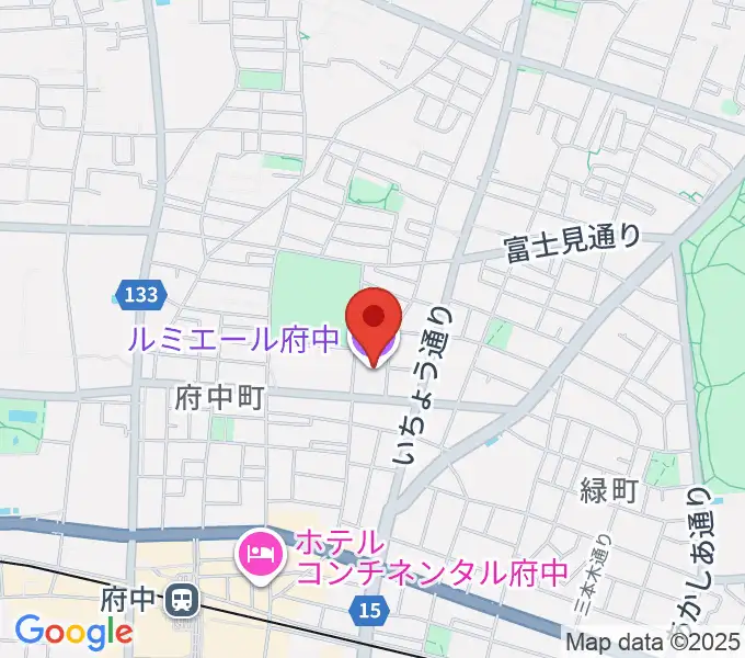 ルミエール府中の地図