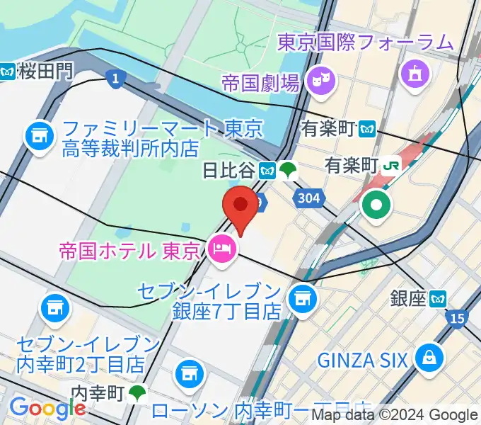 日生劇場の地図