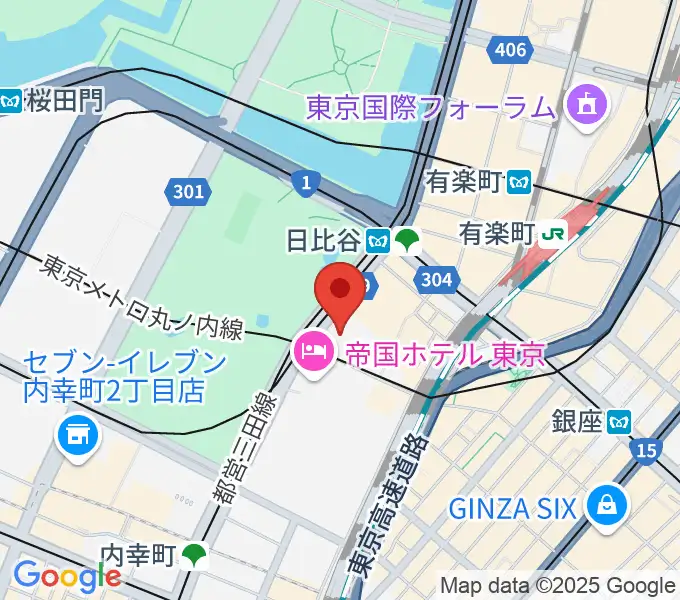 日生劇場の地図